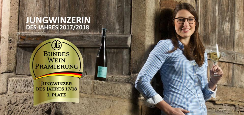 Jungwinzerin des Jahres 2017/2018 der DLG Laura Weber, Weingut Weber, Nahe