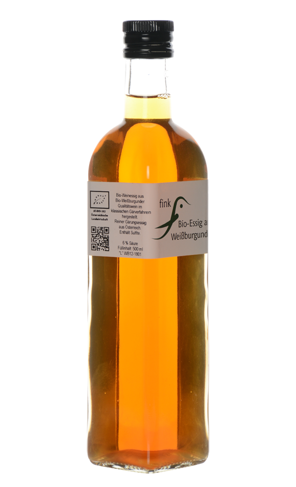 Bio-Weißwein-Essig aus Weißburgunder