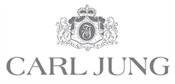 Logo in grau mit könglichen Emblem und darunter den Schriftzug CARL JUNG