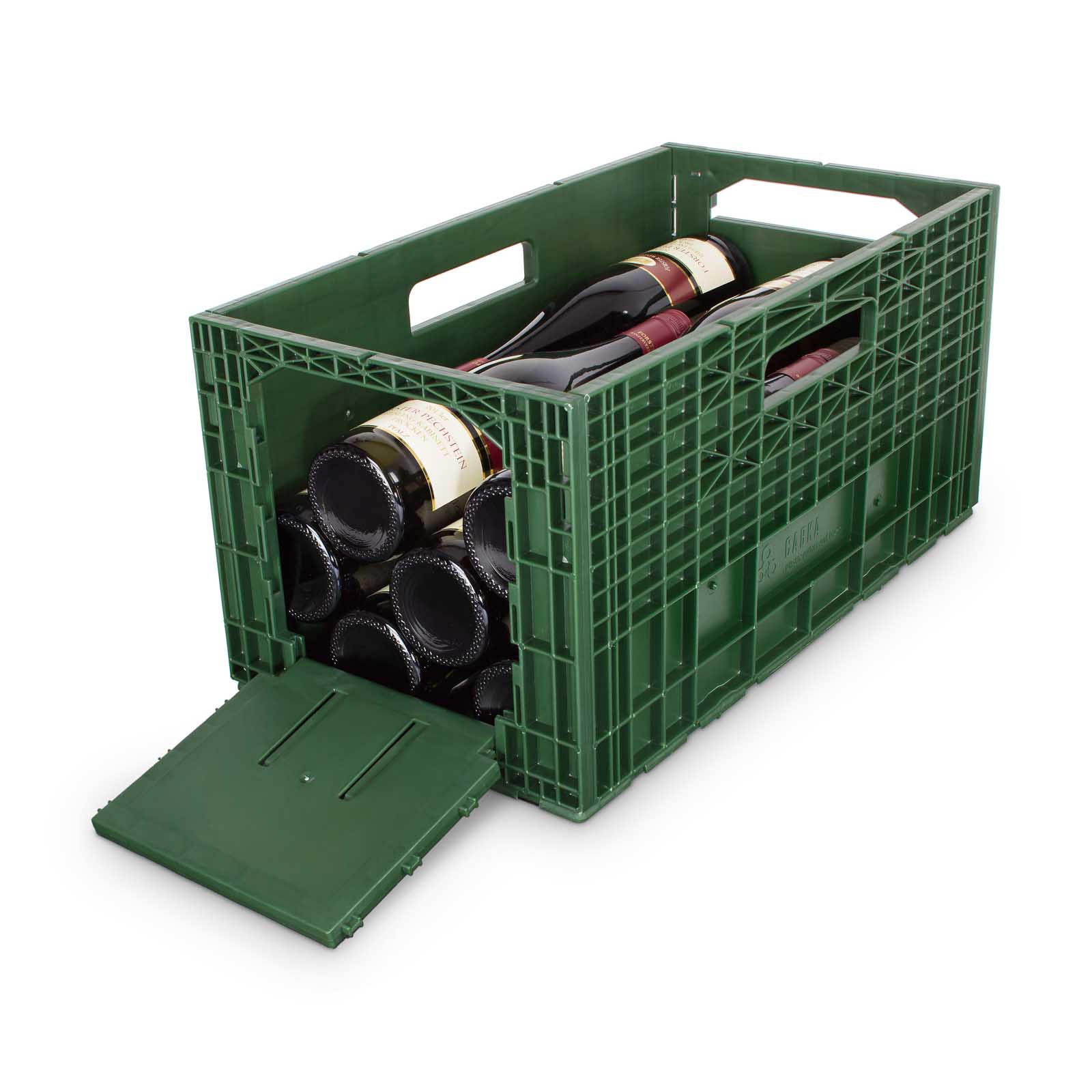 Weinbox - Das Weintransport- und Lagersystem dunkelgrün