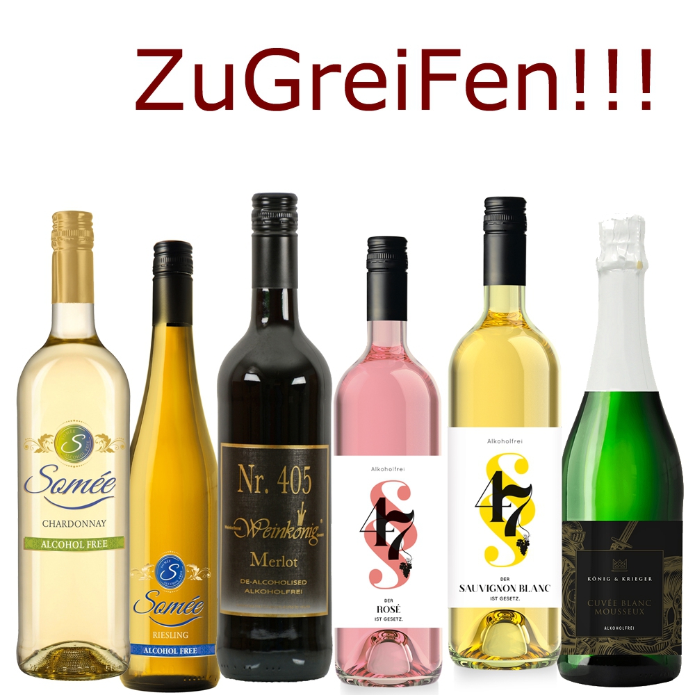 Sonderprobierpaket alkoholfreie Weine "MHD" 2