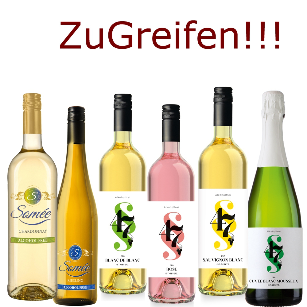Sonderprobierpaket alkoholfreie Weine "MHD"